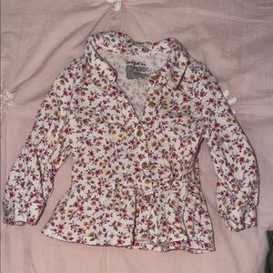 Cat & Jack Floral Kids One Piece - Pink and Yellow